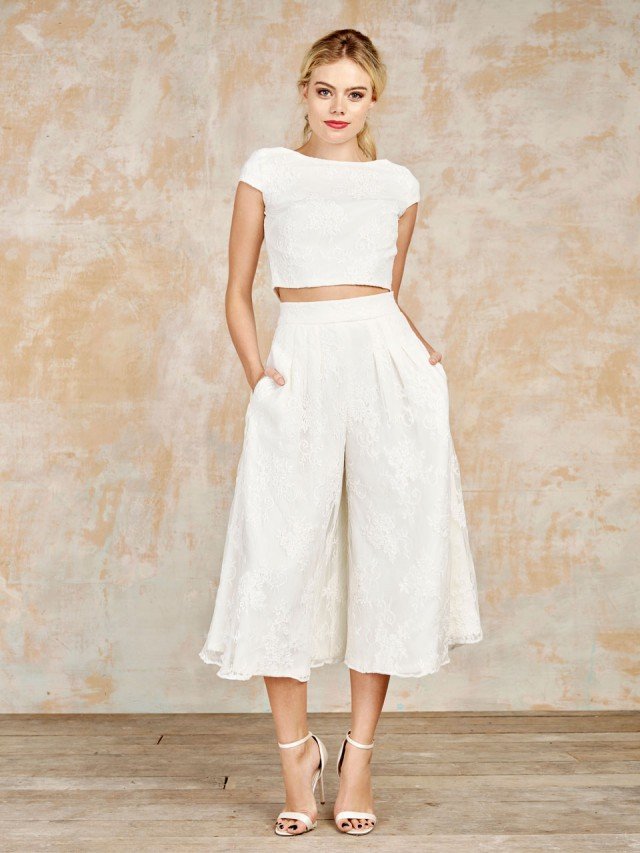 Culottes deals wedding outfit